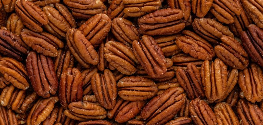 a pile of pecans is shown